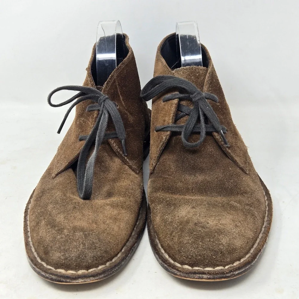 Aston Grey Collection Mens Brown Suede Chukka Desert Boots Size 8.5